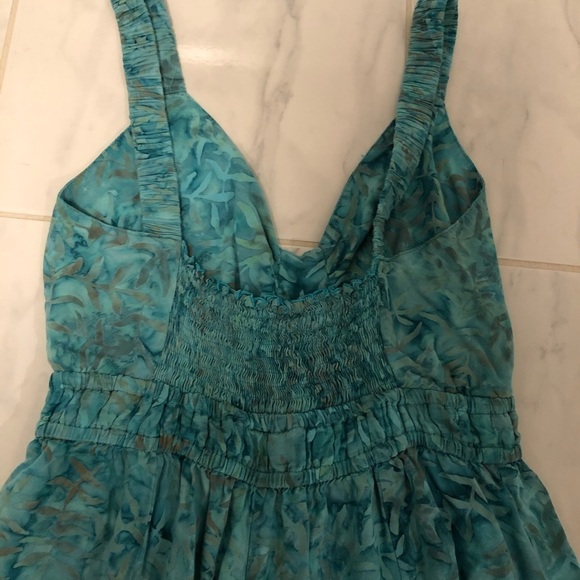 Temptation teal/green tank dress. EUC - Picture 8 of 8